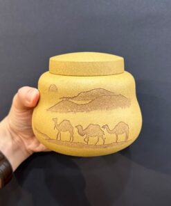 lọ trà tử sa đoàn nê nguyên khoáng đất cũ thủ công cao cấp đựng trà thơm