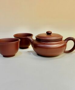 Ấm tử sa Nghi hưng biển phúc 250ml kèm 2 chén ATS298