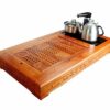 bộ bàn trà điện đa năng gỗ hương đá 88x48cm.