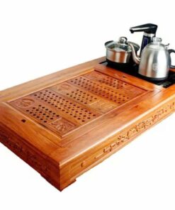 bộ bàn trà điện đa năng gỗ hương đá 88x48cm.