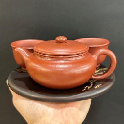 ấm trà tử sa biển phúc nghi hưng đất cũ nguyên khoáng kèm ly đẹp ấm 250ml