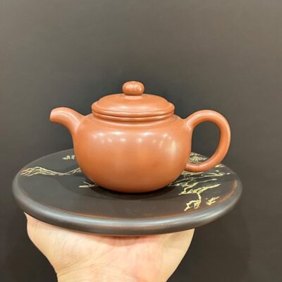 ấm tử sa nê hưng khâm châu dáng ấm biển phúc da ấm biến lò thủ công trơn đỏ đẹp.