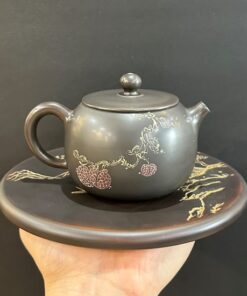 ấm tử sa nê hưng tây thi khắc quả vải lệ chị hỏa biến 230ml pha trà ngon