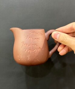 chén tống tử sa đất mới làm chuyên trà khắc trúc đẹp 250ml CT20