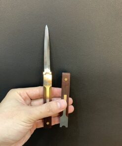 dao khư trà phổ nhĩ cao cấp cán gỗ lưỡi hợp kim cực đẹp 18cm dùng tách trà bánh