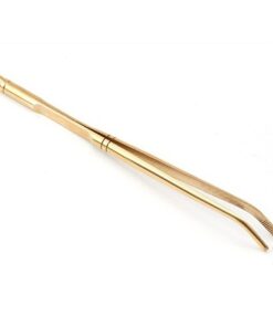 gắp chén trà bằng đồng chuôi xoáy ra có mũi nhọn để tách trà phổ nhĩ tiện lợi 18cm