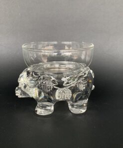 lọc trà thủy tinh cao cấp hình trâu màng lọc inox 304 bền đẹp dùng làm lược trà