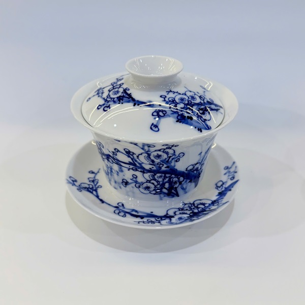 Ấm trà sứ cảnh đức cao cấp vẽ tay hoa đào thủ công dáng tiềm trà 170ml AS09 - Ảnh 2