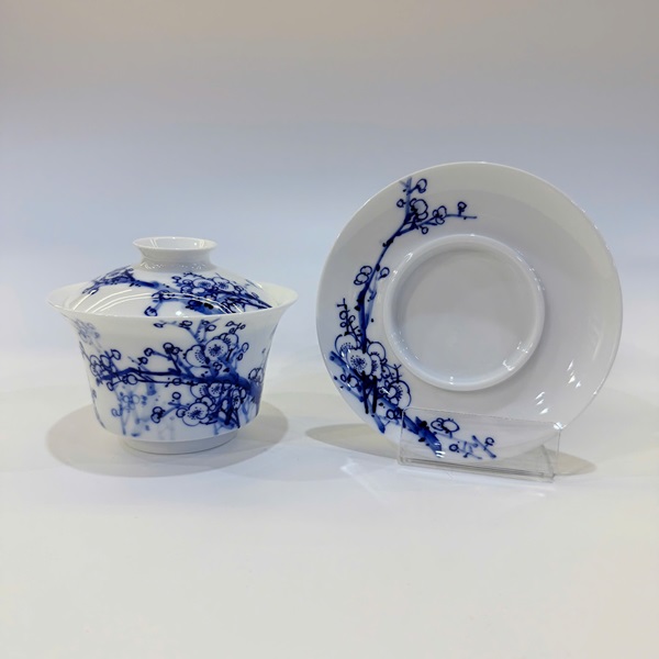 Ấm trà sứ cảnh đức cao cấp vẽ tay hoa đào thủ công dáng tiềm trà 170ml AS09 - Ảnh 4