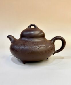 Ấm trà tử sa văn đán thủ công nguyên khoáng đất cũ 250ml ATS111