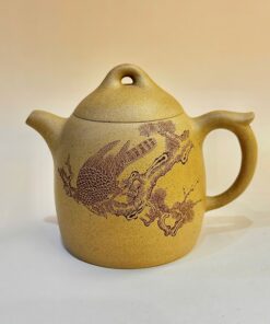 Ấm tử sa Nghi Hưng đoàn nê tần quyền họa đại bàng 300ml ATS329