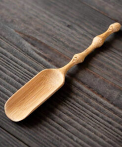 Xúc trà tre cán đốt trúc đẹp cao cấp làm thìa múc trà 17cm XT11