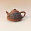 Ấm trà tử sa thạch biều nguyên khoáng đất cũ khắc sơn thủy 20ml đẹp ATS507