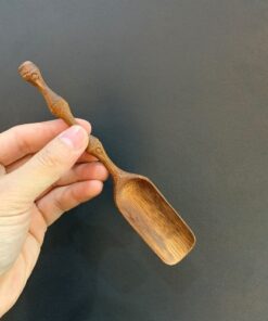 xúc trà tre cán đốt trúc đẹp cao cấp làm thìa múc trà đẹp 17x3cm.