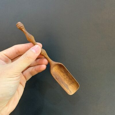 xúc trà tre cán đốt trúc đẹp cao cấp làm thìa múc trà đẹp 17x3cm.