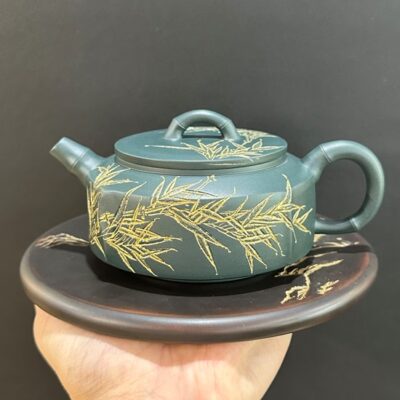ấm đất tử sa nghi hưng tử nê đất cũ lục nê trúc đoạn đẹp 280ml nghệ nhân