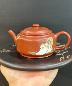 Ấm tử sa nghi hưng đất cũ nguyên khoáng nhỏ hình mèo đẹp 190ml ATS141