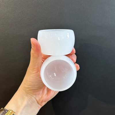 chén ngọc sứ như ý làm ly trà đẹp dáng dày 70ml CN07.