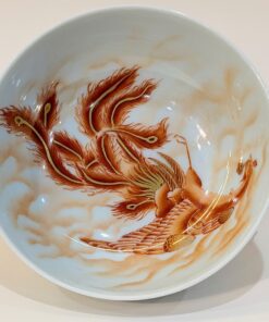 Chén sứ Cảnh Đức men Phấn Thái "Long Phụng"  CS50