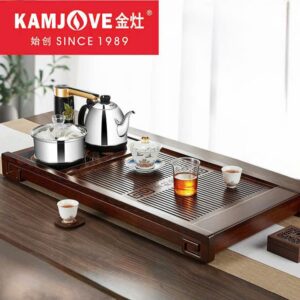 bàn trà điện đẹp gỗ cánh gà chính hãng Kamjove G9.
