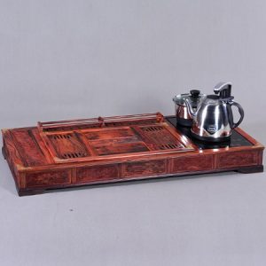 bàn trà điện kèm bếp đun nước pha trà đẹp gỗ thịt chạm khắc thủ công KJ539