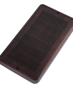 khay trà tre để ấm chén màu gỗ dạng hộp bo góc 48x28cm đẹp cỡ vừa