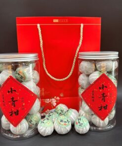 trà phổ nhĩ quýt quả nhỏ 10g một lần pha được 10 nước thơm ngon hảo hạng hộp 250g.