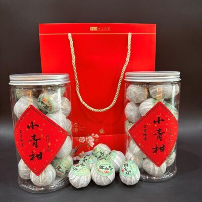 trà phổ nhĩ quýt quả nhỏ 10g một lần pha được 10 nước thơm ngon hảo hạng hộp 250g.