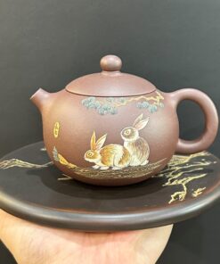 ấm tử sa nguyên khoáng đất cũ tây thi hình thỏ đẹp 230ml pha trà ngon