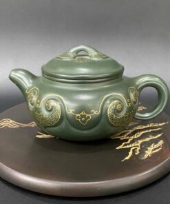 ấm tử sa phỏng cổ như ý nguyên khoáng lục nê thủ công đẹp pha trà ngon 260ml.