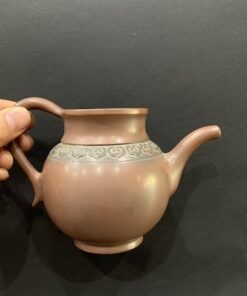 chung trà tử sa nê hưng làm chuyên trà dáng vòi dài thủ công 300ml hỏa biến đẹp