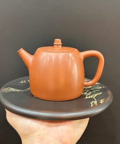 ấm trà tử sa nê hưng dáng đức trung màu đỏ thủ công 300ml pha trà ngon công năng tốt.