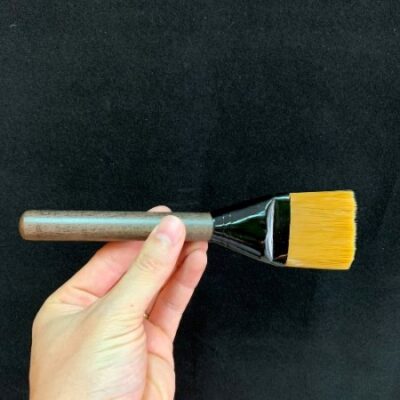 chổi vệ sinh khay trà cán gỗ dùng để quét bàn trà đẹp 18cm DC54.