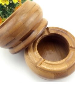 gạt tàn tre dáng tròn thủ công bằng tre bền đẹp giá rẻ gtt02 10x10x5cm