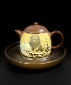 Ấm Tử Sa Đáy Tào Thanh Cũ Nguyên Khoáng Vệ Thần Tây Tạng 300ml ATS205