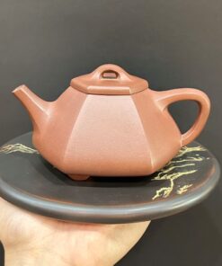 ấm trà tử sa cao cấp  lục phương hồng bính tử nghi hưng trung quốc thủ công 250ml đẹp.