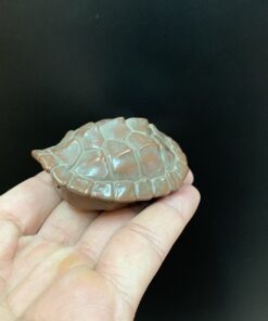 tượng mai rùa mini tử sa hỏa biến thủ công nhỏ bày bàn trà đẹp 6x5cm