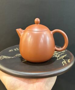 ấm tử sa nê hưng khâm châu long đán đối ẩm thủ công đẹp nhỏ xinh màu đỏ tươi 150ml.