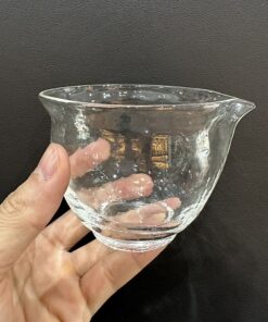 chén tống thủy tinh làm chuyên trà không quai miệng méo 160ml chịu nhiệt tốt