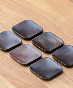 Lót trà gỗ gụ đẹp hình vuông 7x7cm  LC19