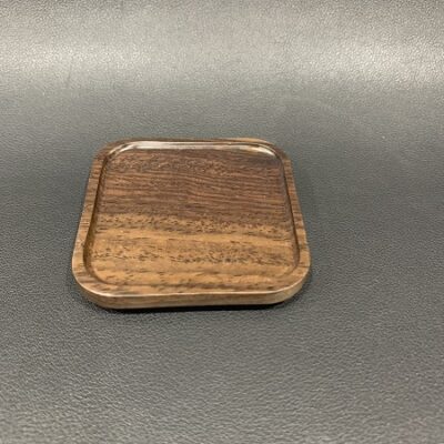 Lót ly trà gỗ  gụ đẹp hình vuông 7x7cm làm đế chén bền đẹp LC19