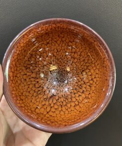 Ly trà thiên mục cao cấp  đốm dạ quang làm chén chủ 170ml đẹp uống trà đạo ngon.