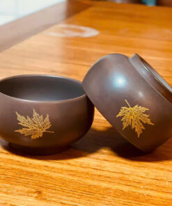 Chén tử sa Nê Hưng mầu nâu lá phong cỡ nhỏ   CNH11