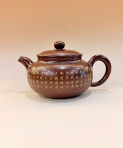 Ấm trà nê hưng bát nhã kinh thủ công đẹp cao cấp 330ml AKC33