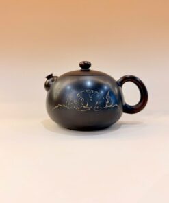 Ấm nê hưng hoả biến tây thi khắc mèo 200ml AKC43