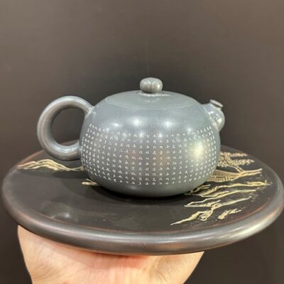 ấm nê hưng hoả biến tây thi bát nhã kinh cao cấp thủ công vòi đặc biệt rất đẹp 230ml.