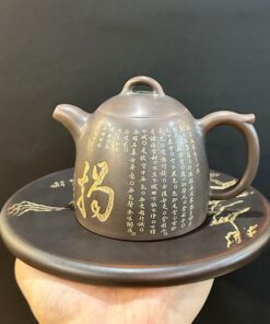 ấm pha trà hoả biến tử sa nê hưng thủ công chữ phúc đẹp 200ml pha trà ngon