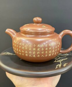 ấm trà nê hưng thủ công đẹp dáng quần ẩm cao cấp hoạ tiết khắc tay pha trà ngon.