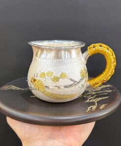 Chuyên trà bạc nguyên chất 999 làm chén tống gò báo xuân đẹp 185g 220ml CT90