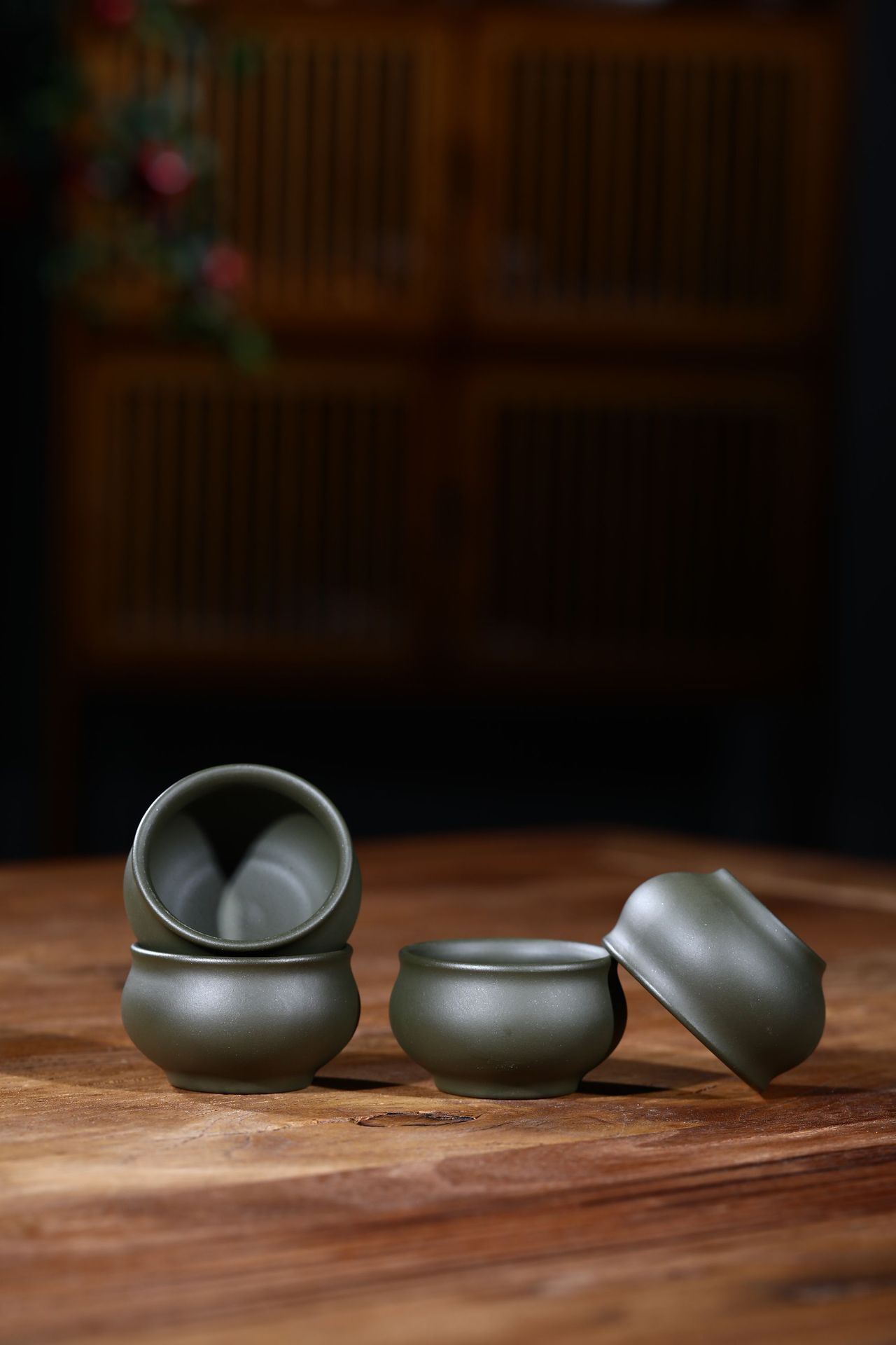 Chén trà tử sa thảo lục nê 50ml CTS88 - Ảnh 3